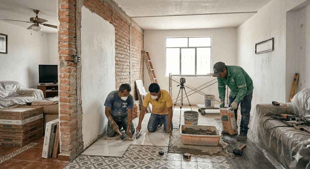 colocación de pisos